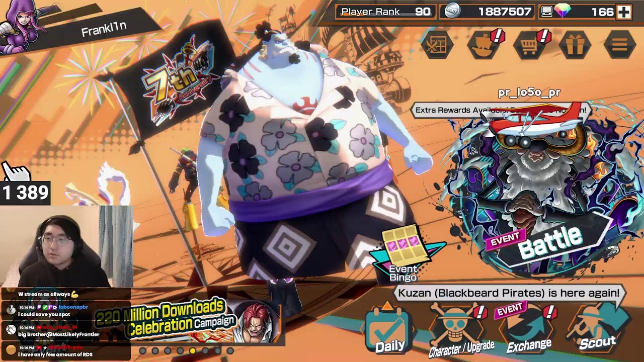🔴BB V2 IS LEGIT OVERLOADING THE SERVERS!! TOP 50!! Chill LB Grind [One Piece Bounty Rush]