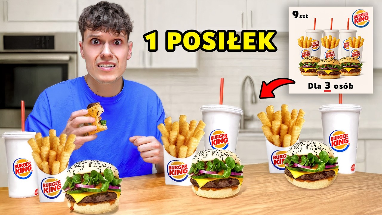Wytrzymałem 48H Jedząc Tylko ZESTAWY RODZINNE Fast Food&oacute;w