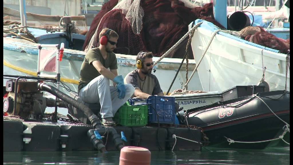 Another day at the office - underwater archaeologists exploring the ancient naval harbours of Athens