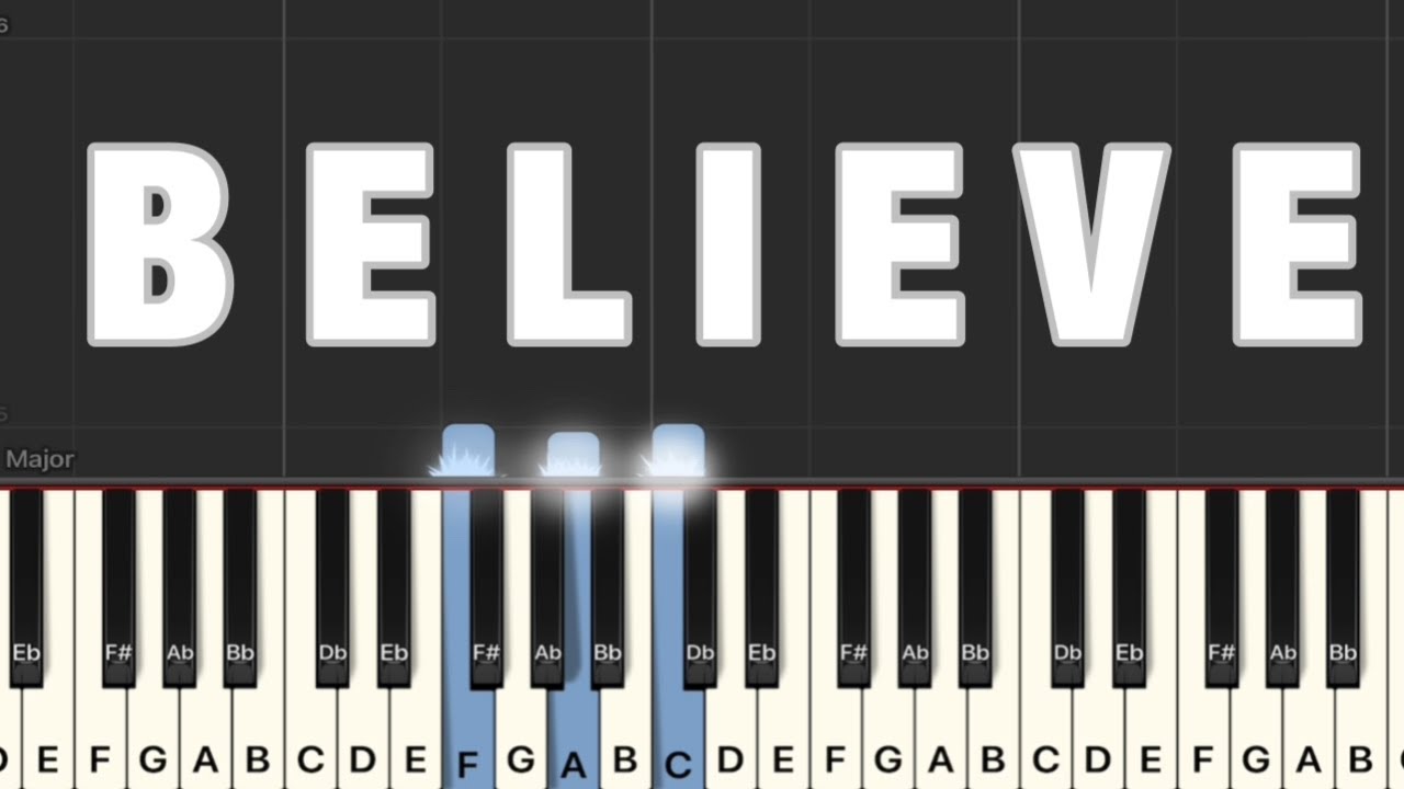 Cher - Believe Piano Tutorial | Medium