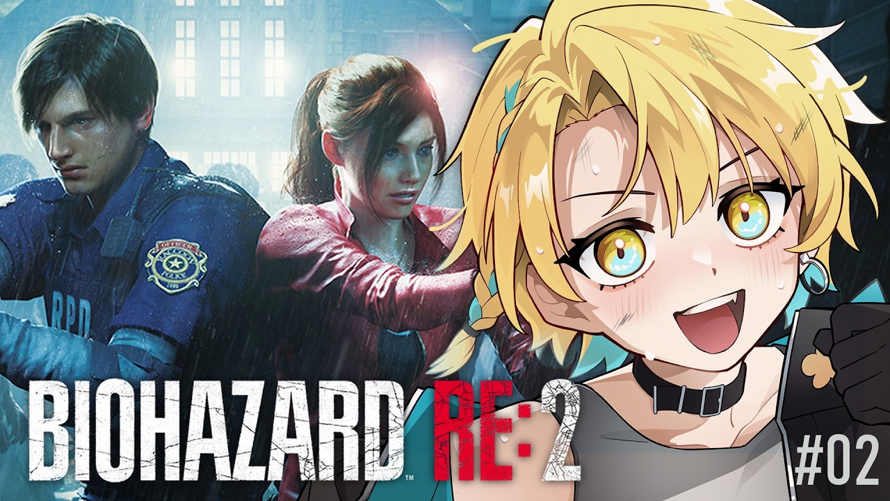 【BIOHAZARD RE:2】part2   バイオにハマったVTuberが初見で楽しむ【萬月のい】