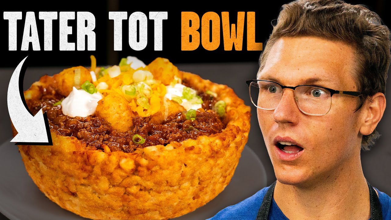 Making A Tater Tot Chili Bowl