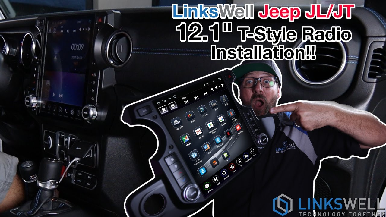 Installation Video for a linksWell Generation 5 T-Style Radio into a Jeep Wrangler / Gladiator.
