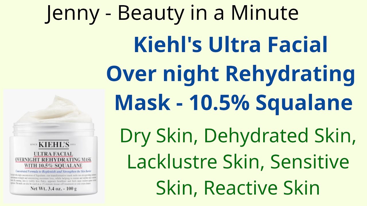 Kiehl's Ultra Facial Overnight Rehydrating Mask 10.5% Squalane