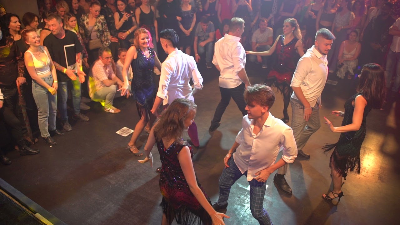 Руэда (Rueda de Casino). Олег Логинов, Елена Антонова и команда Crazy Salsa.