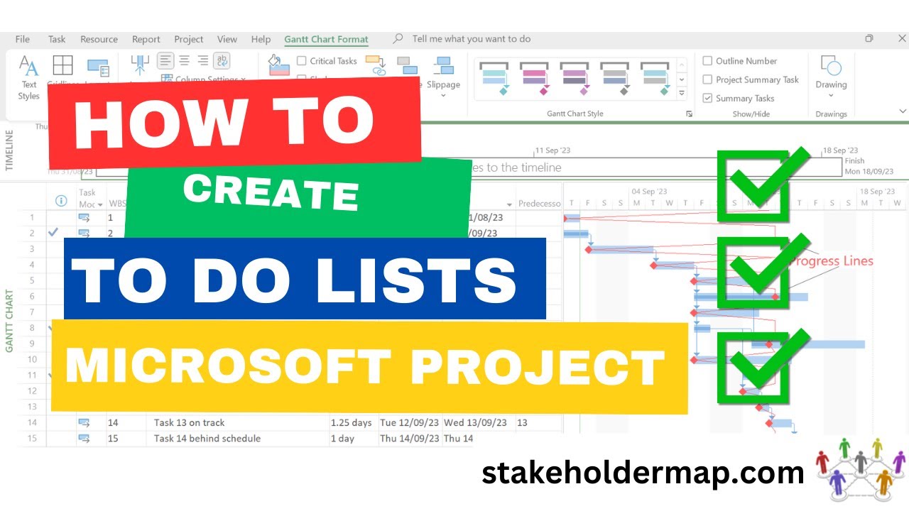 Creating a To-Do List for Your Project Team using Microsoft Project