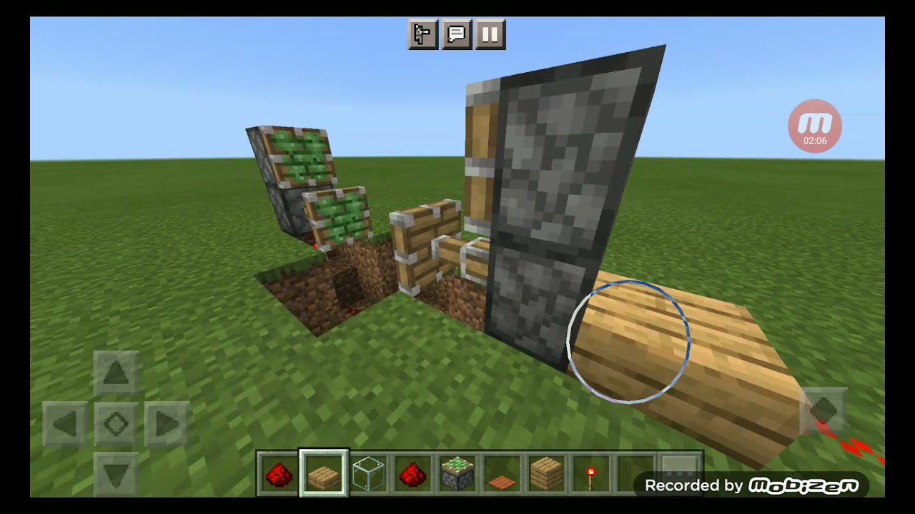 Minecraft liukuovi tutoriaali