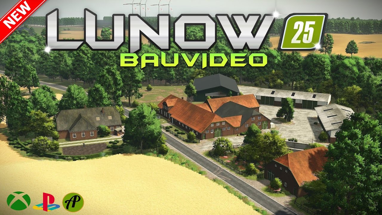 🆕LS25✅TIMELAPSE LUNOW HOFBAU✅TRAILER🔴#ls25 #fs25