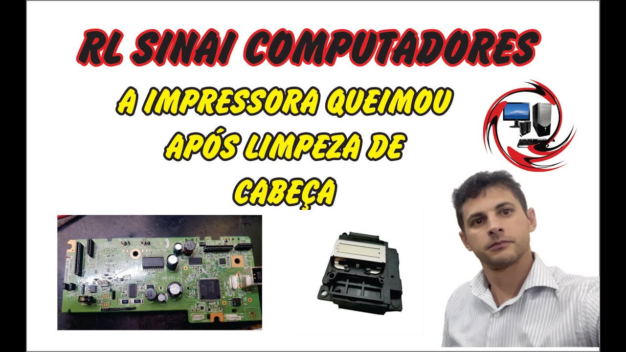 Impressora Epson não liga após limpeza de cabeça PLACA QUEIMADA