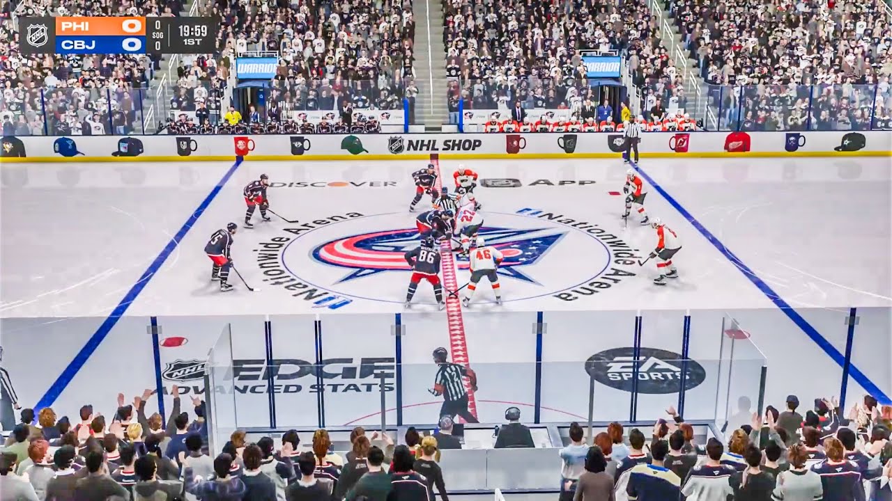 Columbus Blue Jackets vs Philadelphia Flyers 1/28/2026 NHL 26 Gameplay