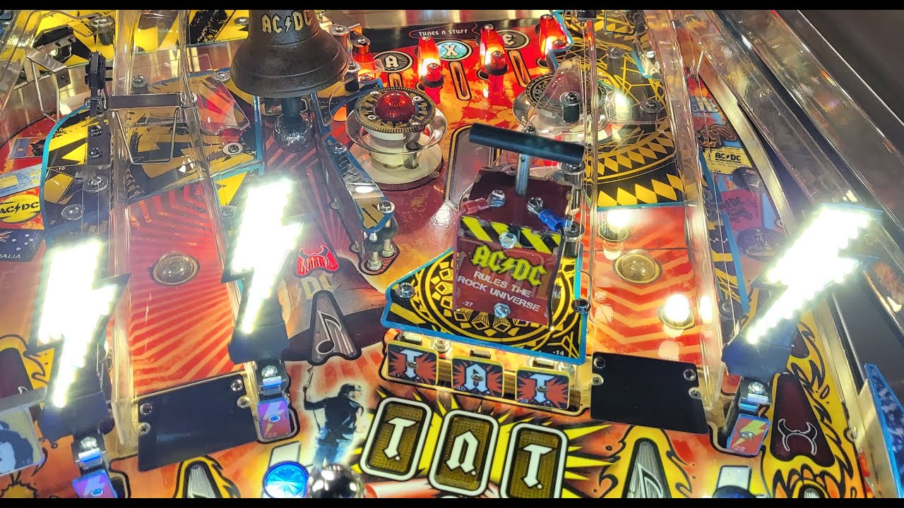 Installing AC/DC LED lightning bolts and Mark's Basement Arcade Pinball Shenanigans Parody video!