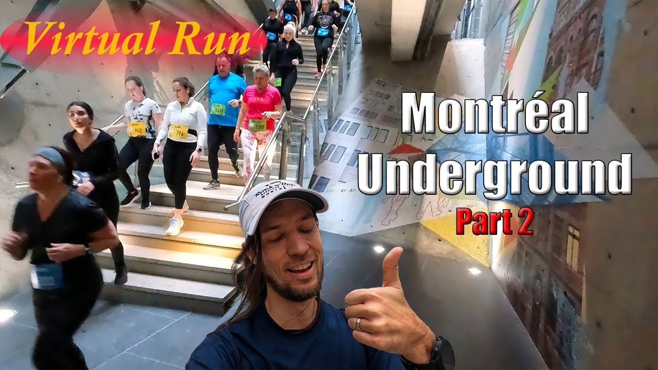 Virtual Run - Video for Treadmill - Montréal Underground 5K | Part 2 : Post Race Cooldown