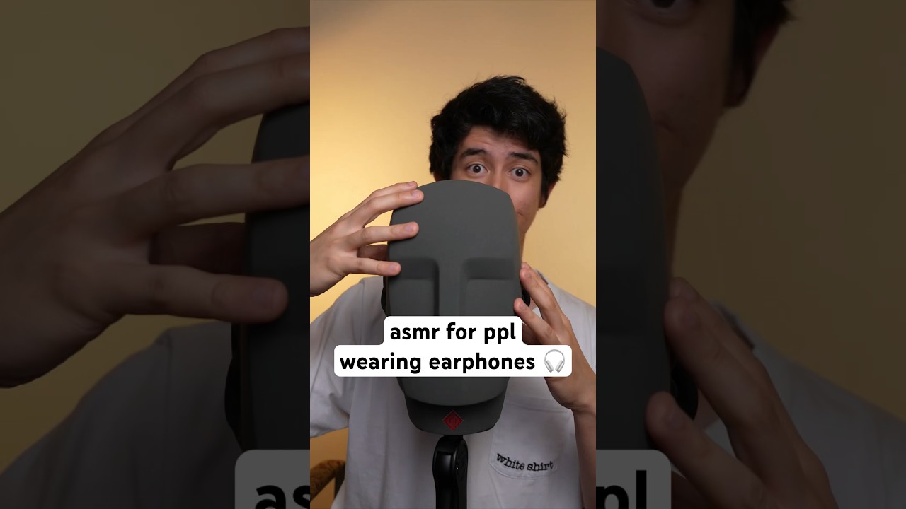 wearing earphones?🎧 #asmr