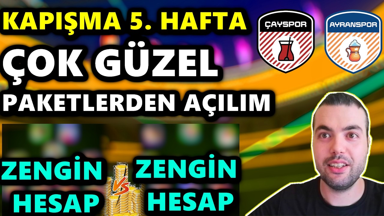 KAPIŞMA 5. HAFTA 🔥 ÇOK GÜZEL PAKETLERDEN AÇILIMLAR 🎁 ÇAYSPOR ve AYRANSPOR (eFootball 2025 Mobile)