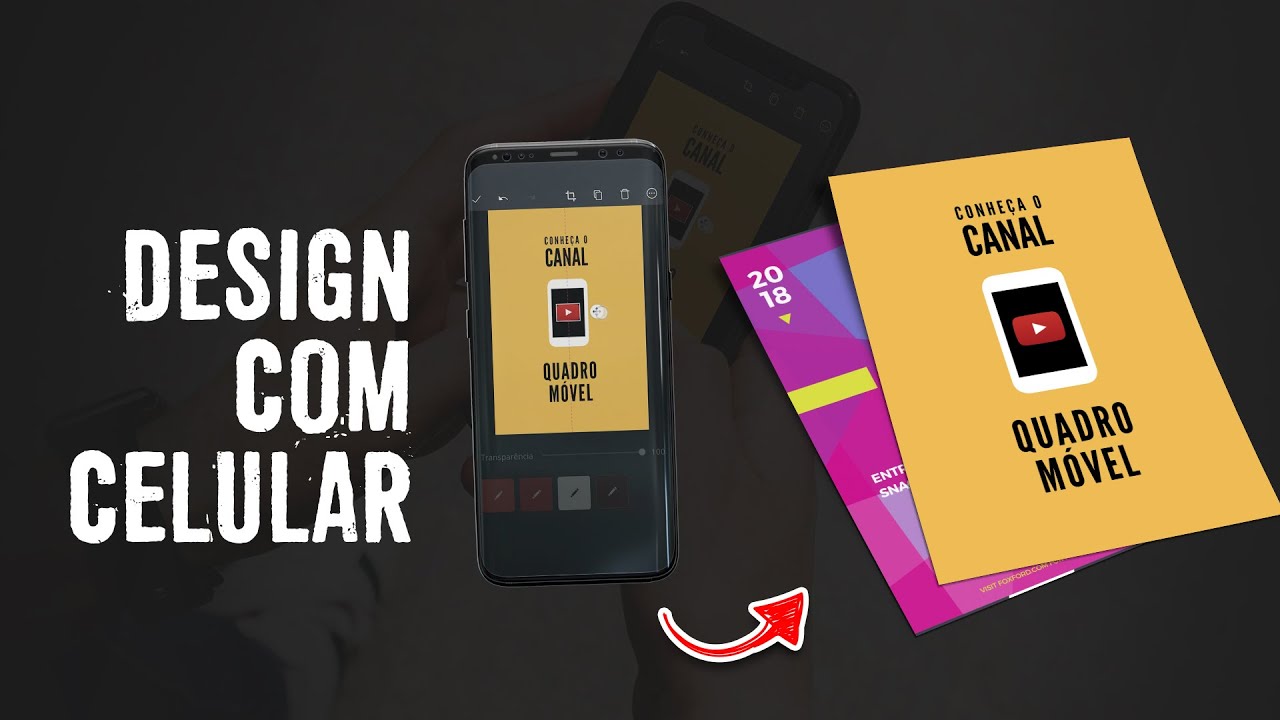 COMO CRIAR FLYER COM CELULAR ? (Cartaz, Arte, Banner, Design)