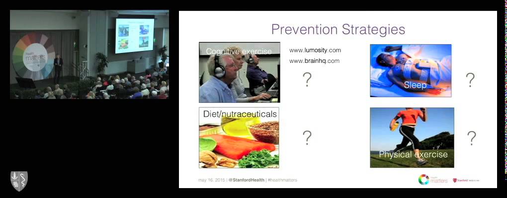 Realistic Strategies for Preventing Dementia; Frank Longo, MD, PhD