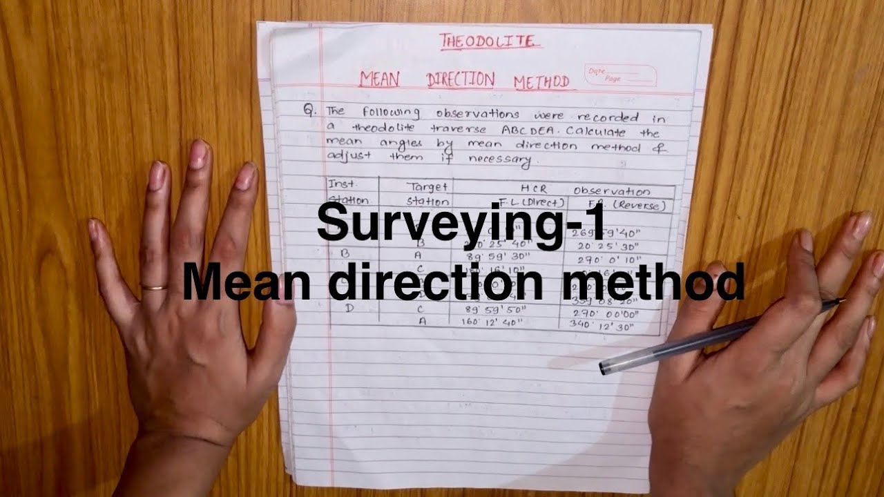 Mean direction method |Theodolite| Surveying-1 