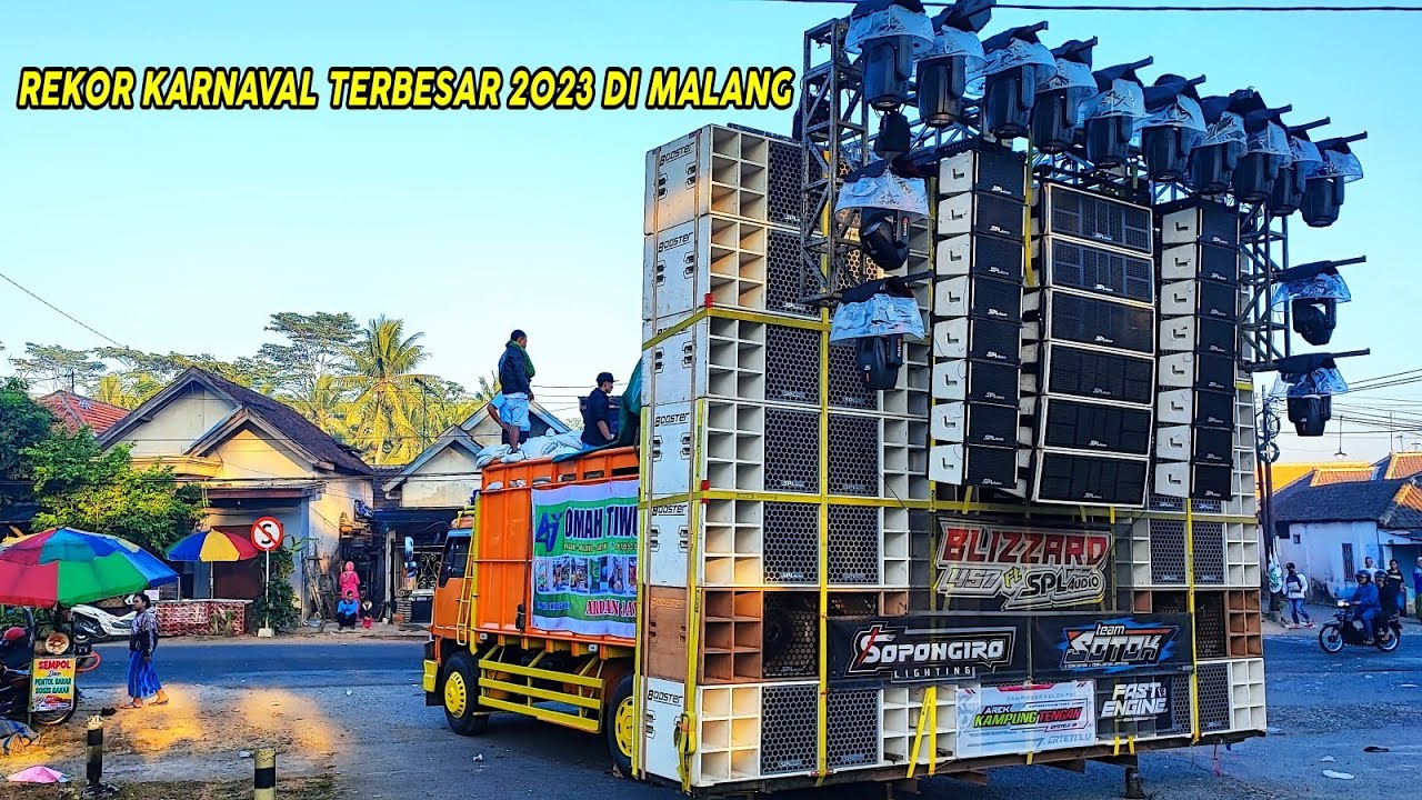 DAFTAR HADIR SOUND SYSTEM KARNAVAL AKBAR DESA GAMPINGAN PAGAK MALANG SOUND SYSTEM FULL FUSSO