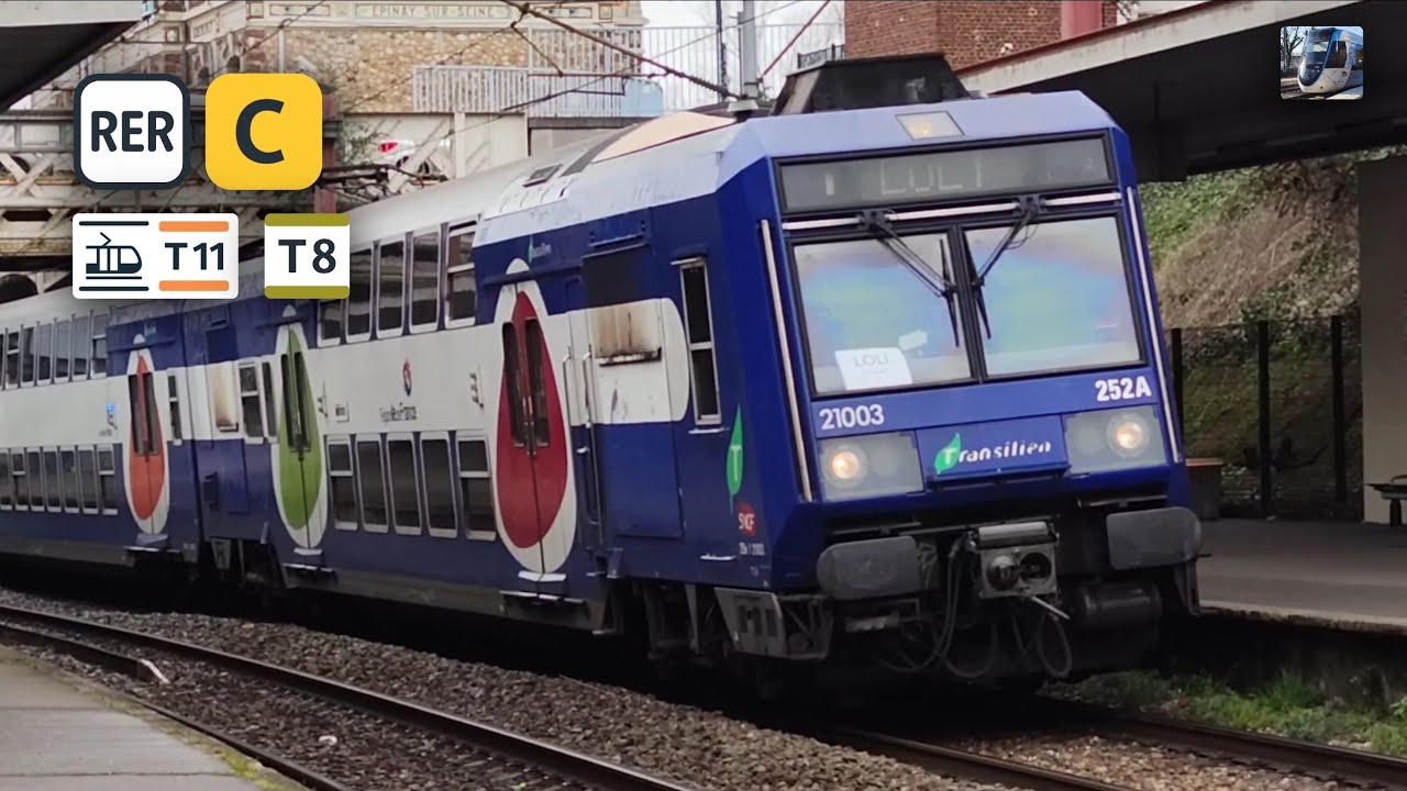 RER C, T8 et T11 Express à Épinay-sur-Seine