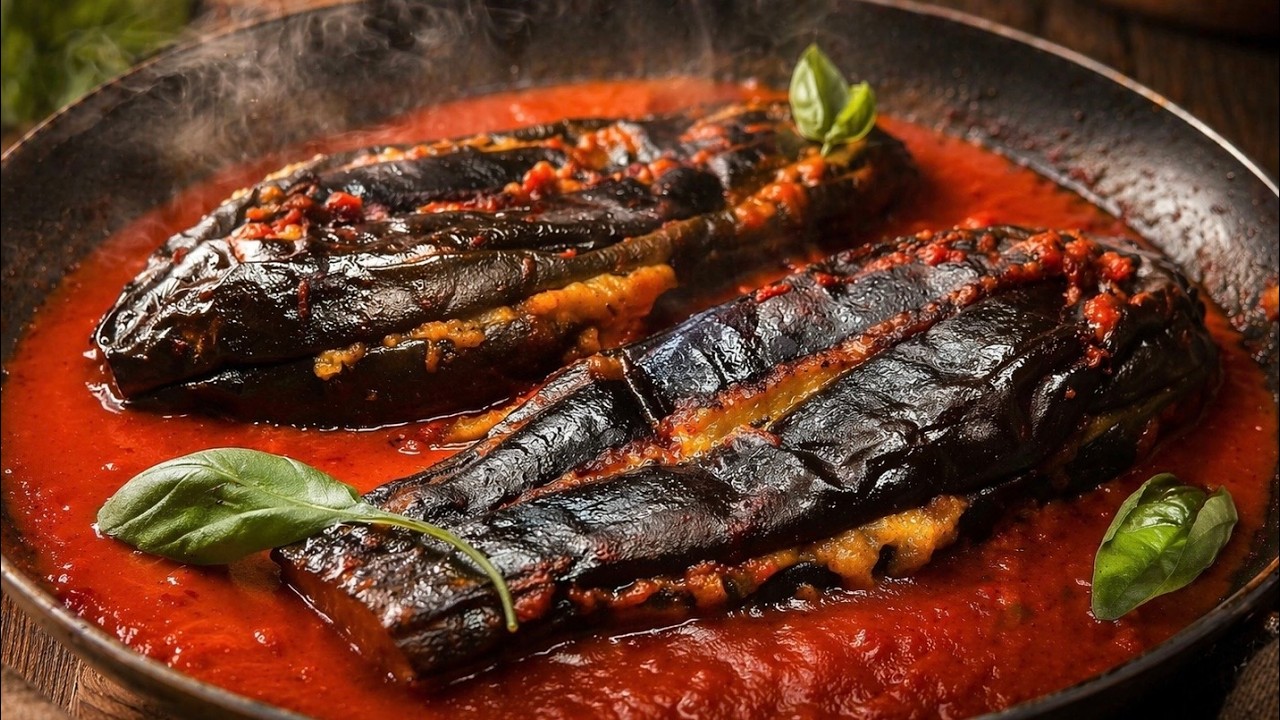 Ho imparato questa ricetta nel Sud Italia! Melanzane 'mbuttunate facili e veloci!