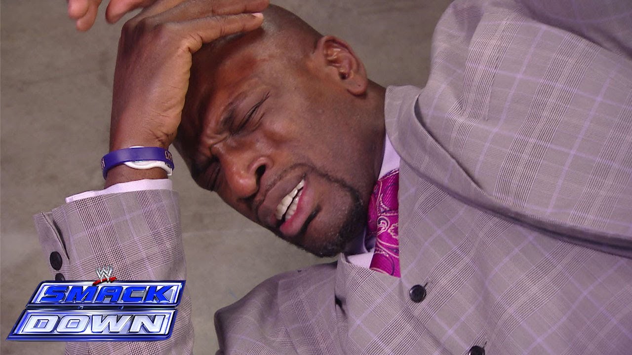 Darren Young gets retribution on Titus O'Neil with a backstage attack: SmackDown, Feb. 7, 2014