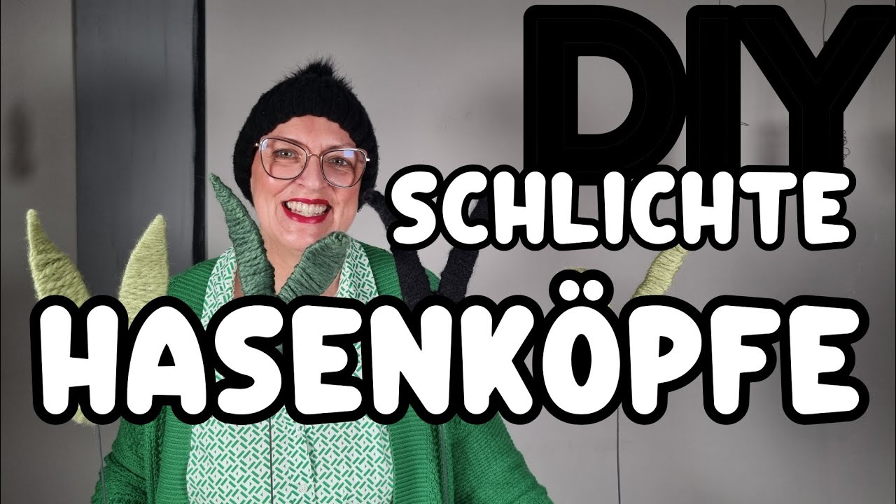 COOLE HASENKÖPFE🐰🐰 SCHLICHTE OSTERDEKO