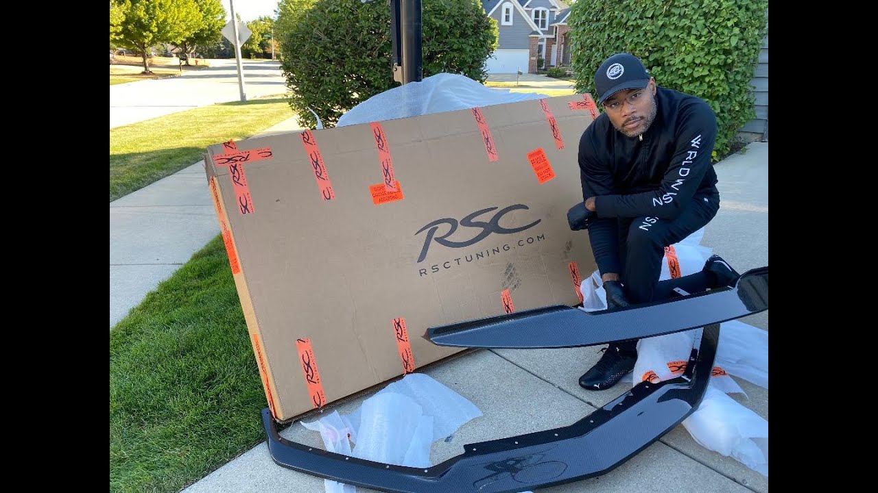 NEW WHEELS + CARBON FIBER WING +SPOILER ON C8 CORVETTE