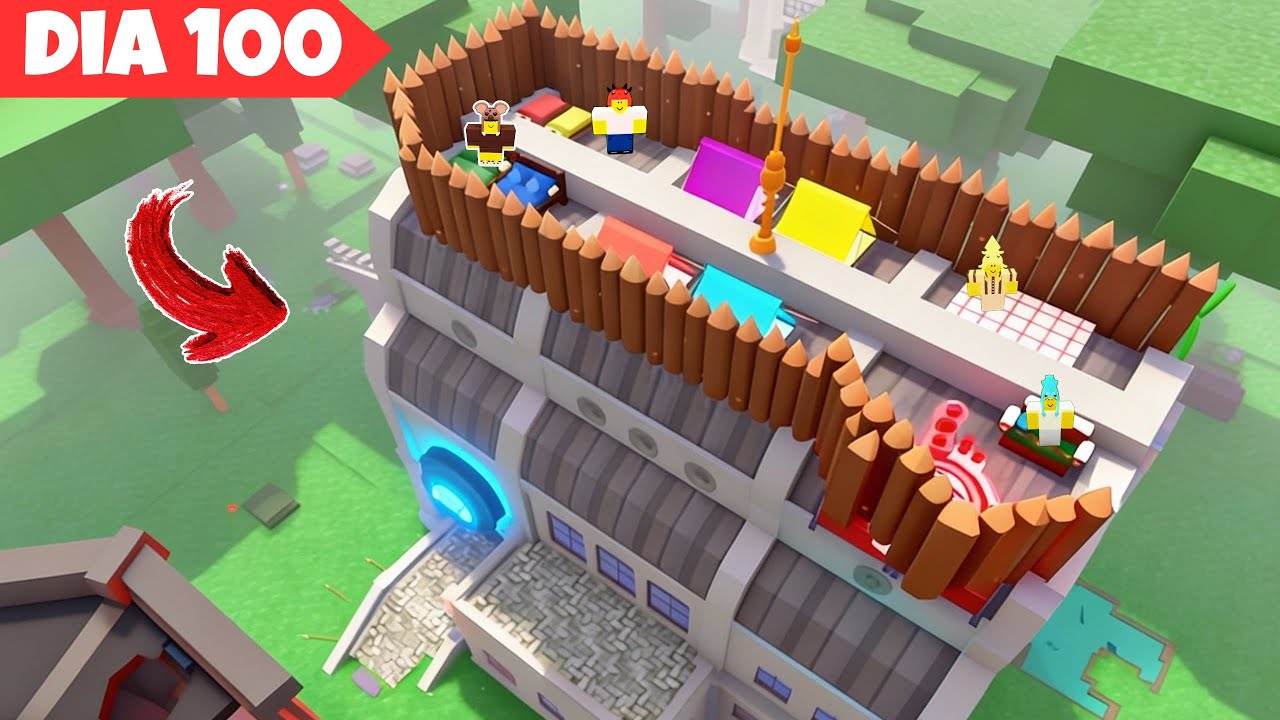 CRIEI UM CASTELO JOGANDO COM INSCRITOS 99 NOITES NA FLORESTA!