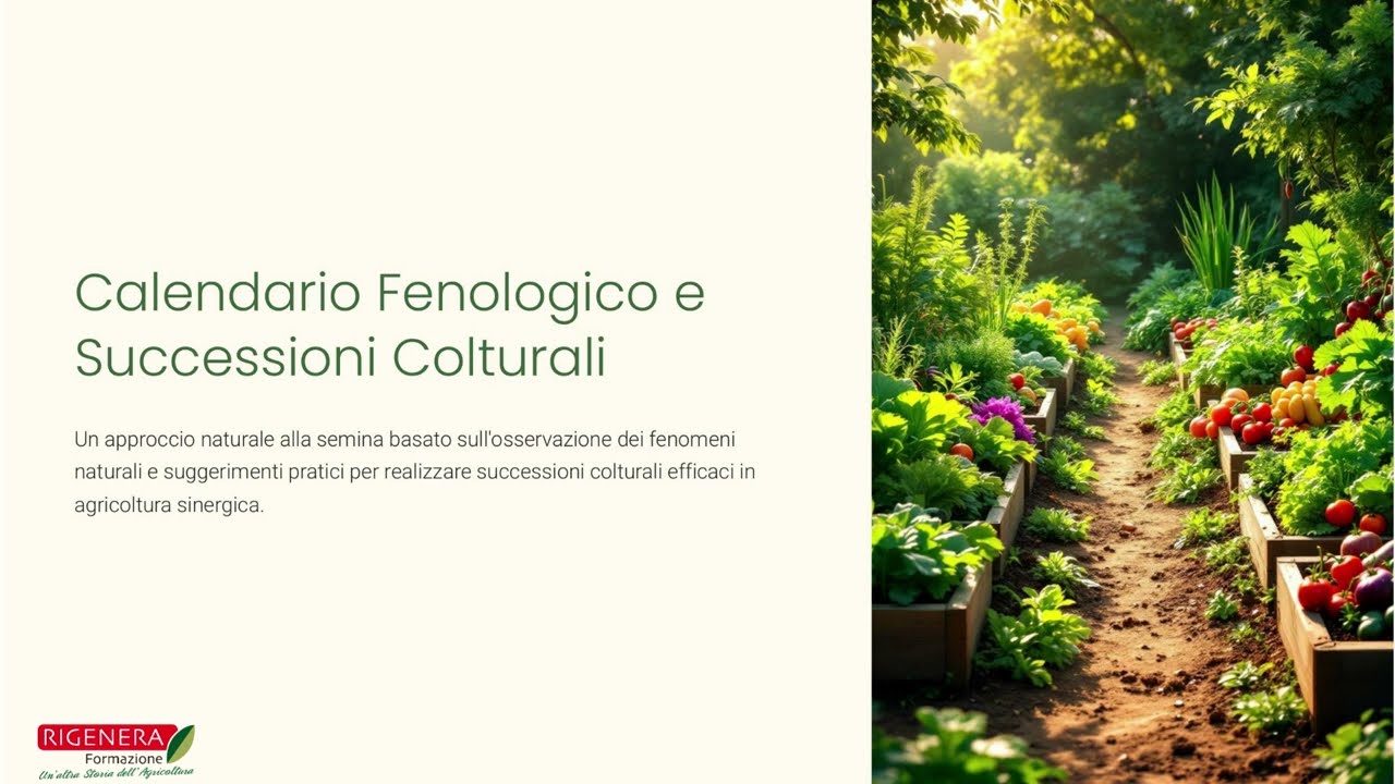 Agricoltura Sinergica: Calendario Fenologico e Consigli Pratici