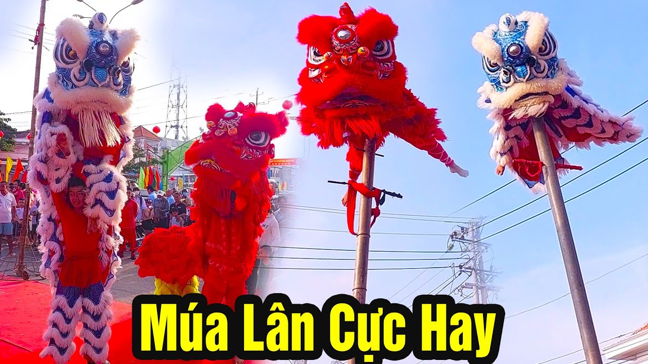 Múa Lân 2023 Lân Leo Cây Cực Hay / LSR Ngọc Hoàng Long biểu diễn tại Thanh Minh Cổ Miếu