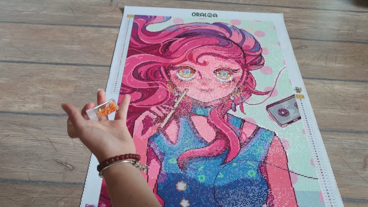 Revue toile Oraloa - Musical Heart by Rosalyna #diamondpainting #oraloa #review #revue