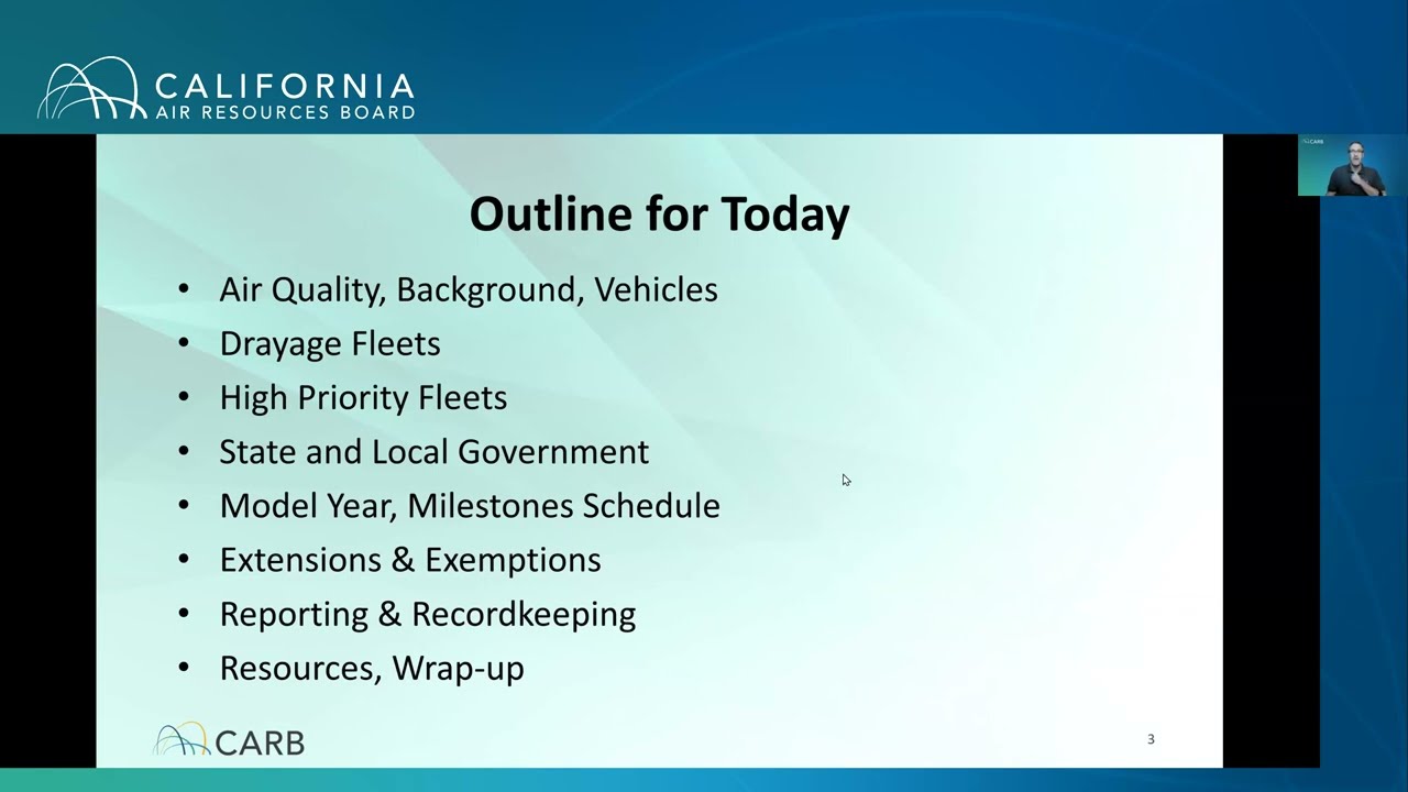 Advanced Clean Fleets Regulation Training Webinar - 10/18/23
