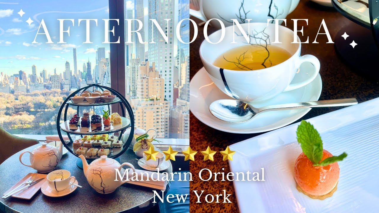 Великолепный послеобеденный чай в 5-звездочном отеле, Mandarin Oriental New York | Maison Kitsune