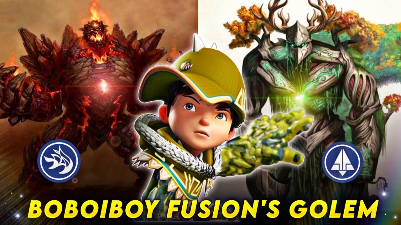 BoBoiBoy All Fusion's Golem | Powers & Abilities Explain in Hindi