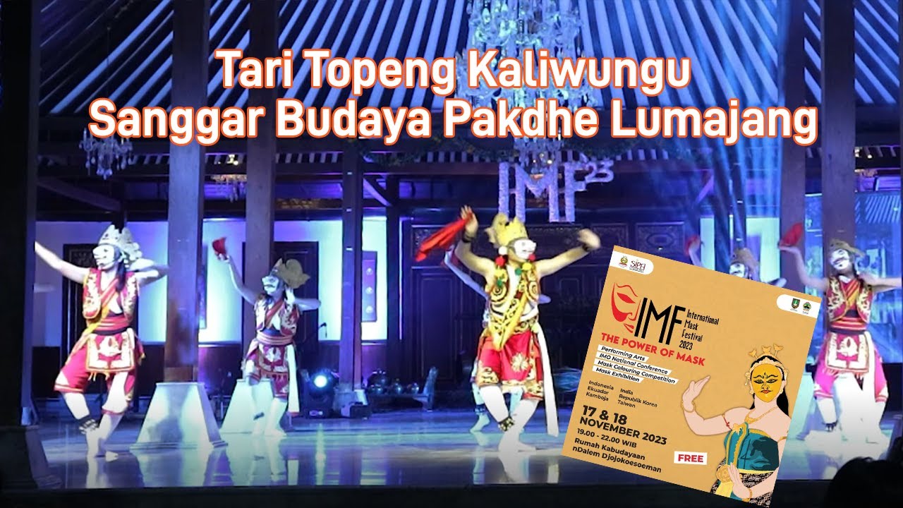 Tari Topeng Kaliwungu Sanggar Pakdhe Lumajang di Panggung IMF 2023