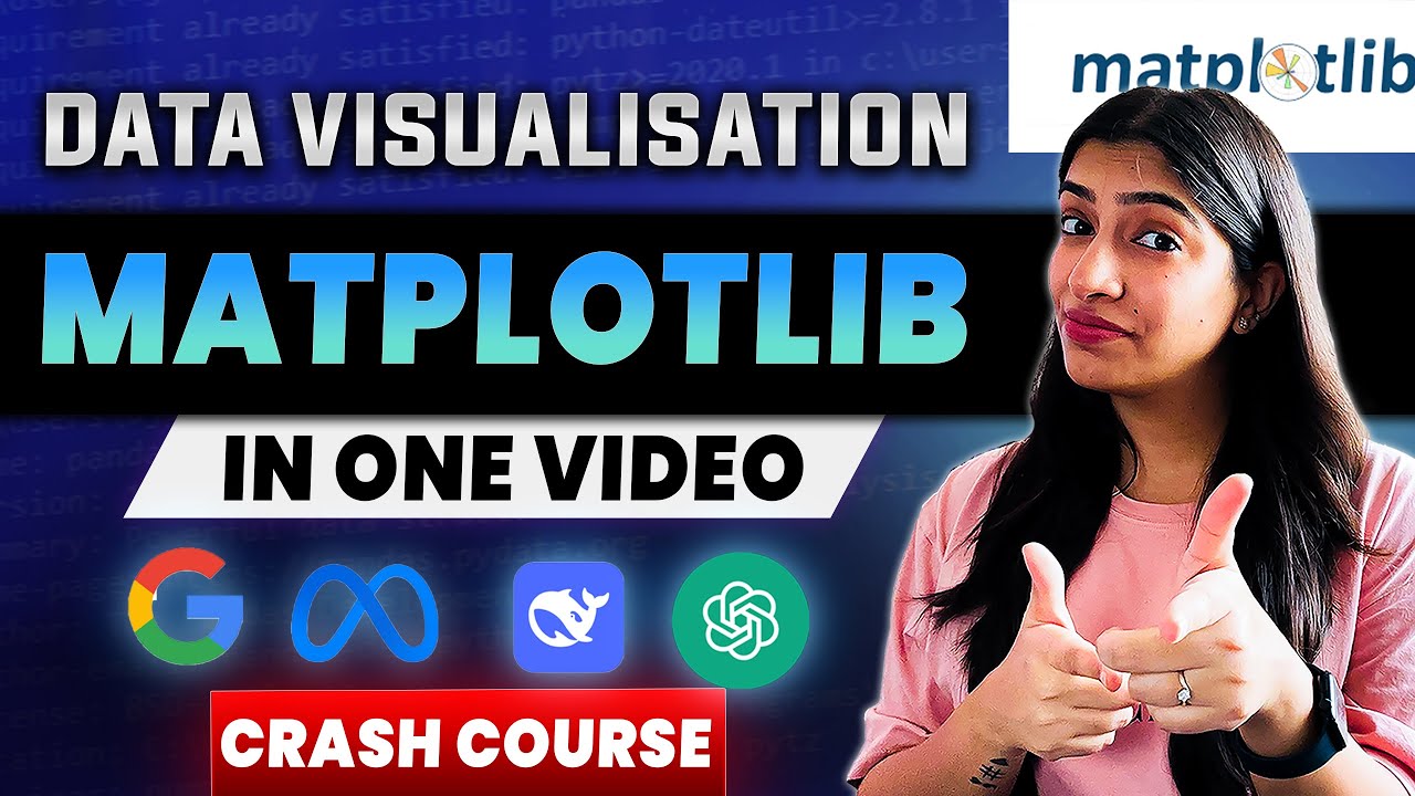 Matplotlib in One Hour | Learn to visualise data like a pro | Crash Course | Machine Learning
