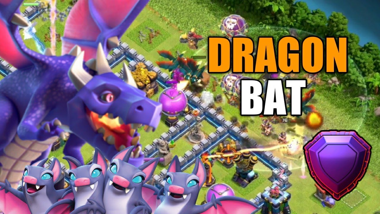 DRAGON BAT | TH 14 DRAGON BAT SPELL ATTACK STRATEGY IN LEGEND LEAGUE - CLASH OF CLANS
