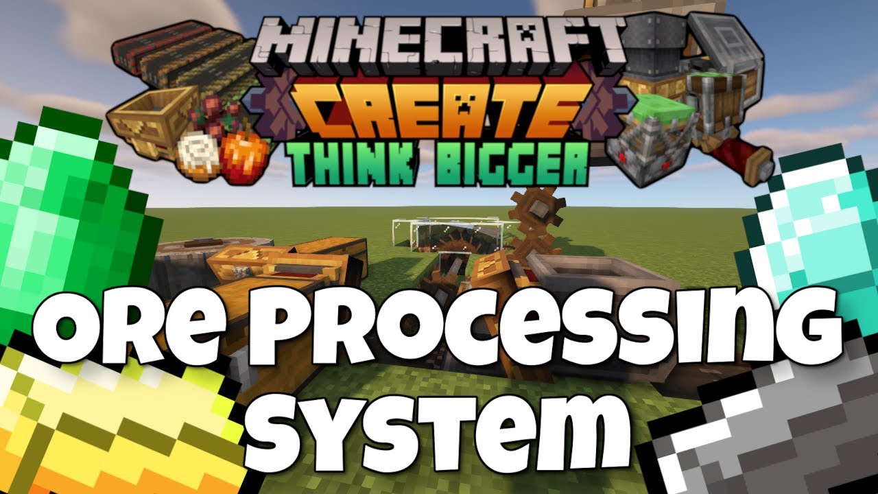 Minecraft Create Mod Tutorial - Ore Processing System Ep 30