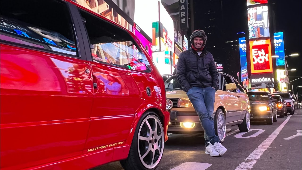 BUGAMOS A TIMES SQUARE COM TRÊS CARROS BRASILEIROS