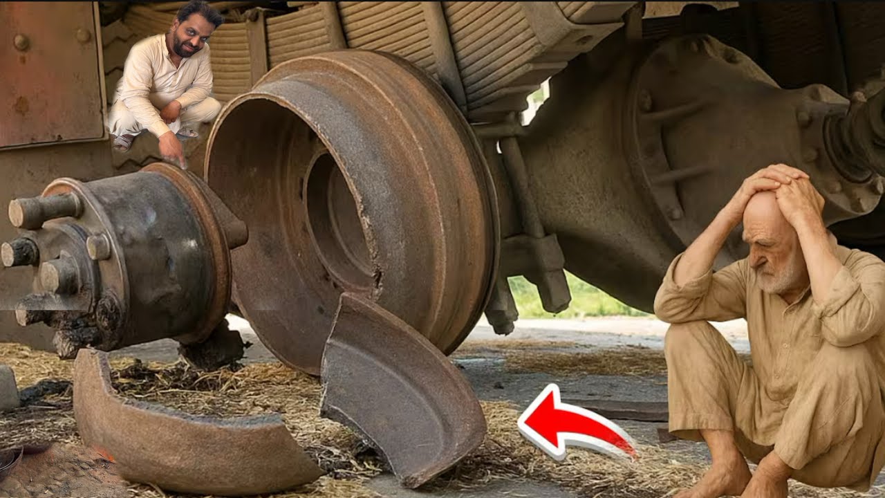 How Emergency Loaded Truck Accidental on The Road Experts Mechanic Repair the Truck