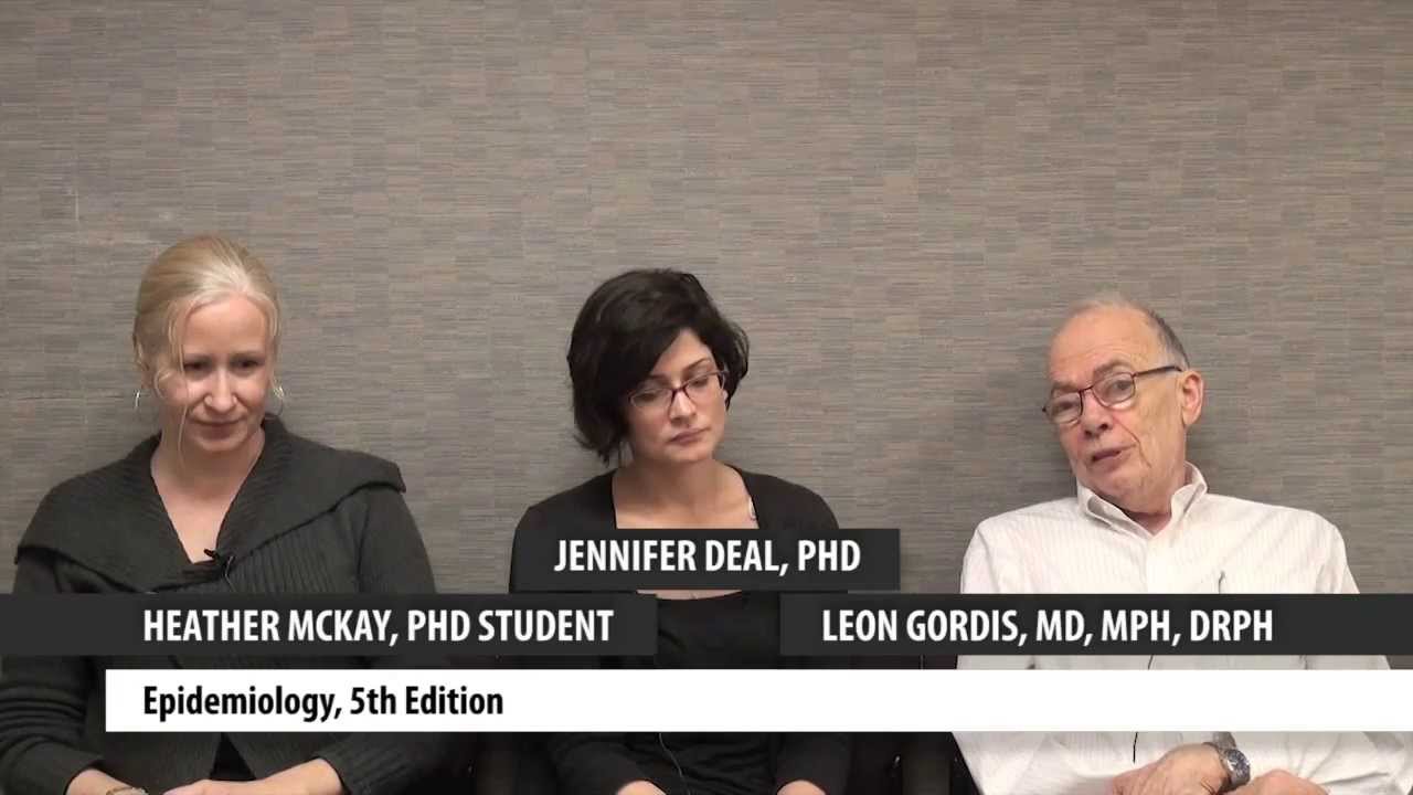 Dr. Leon Gordis, Jennifer Deal, PhD, and PhD student Heather McKay Discuss 