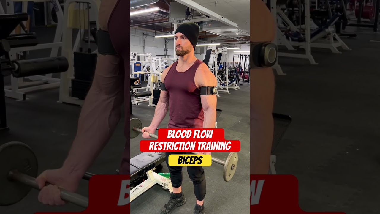 BICEPS BFR TRAINING 🩸 Blood Flow Restriction Arms #bloodflowrestriction #bfr