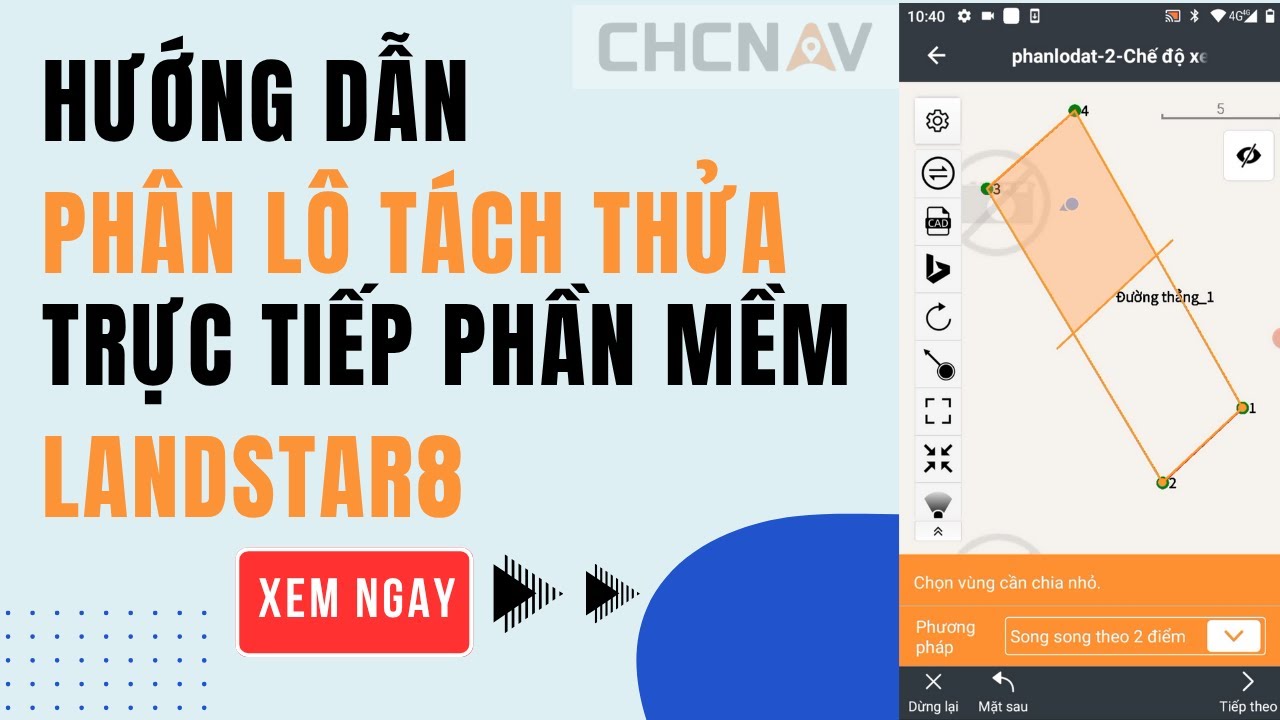 Hướng dẫn Phân Lô Tách Thửa Tự Động Trên LandStar 8 | Hướng Dẫn Thực Chiến 100%