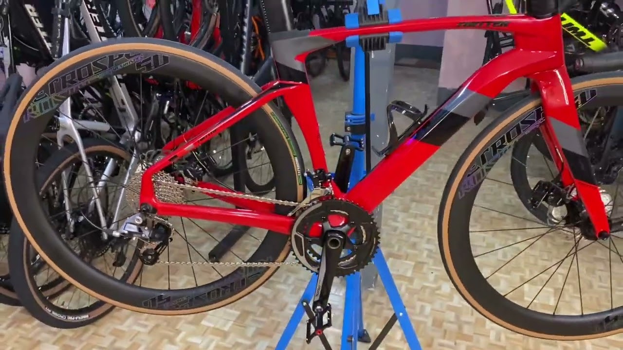 Twitter Cyclone Pro with SRAM Rival specs ( Red color) #twitterbike #roadbike #sram