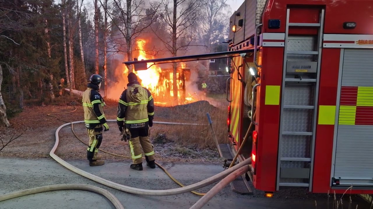 Gran&ouml;n: Brand i byggnad
