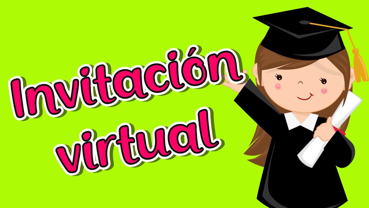 Invitacion virtual de Graduacion | Descarga el PPT editable