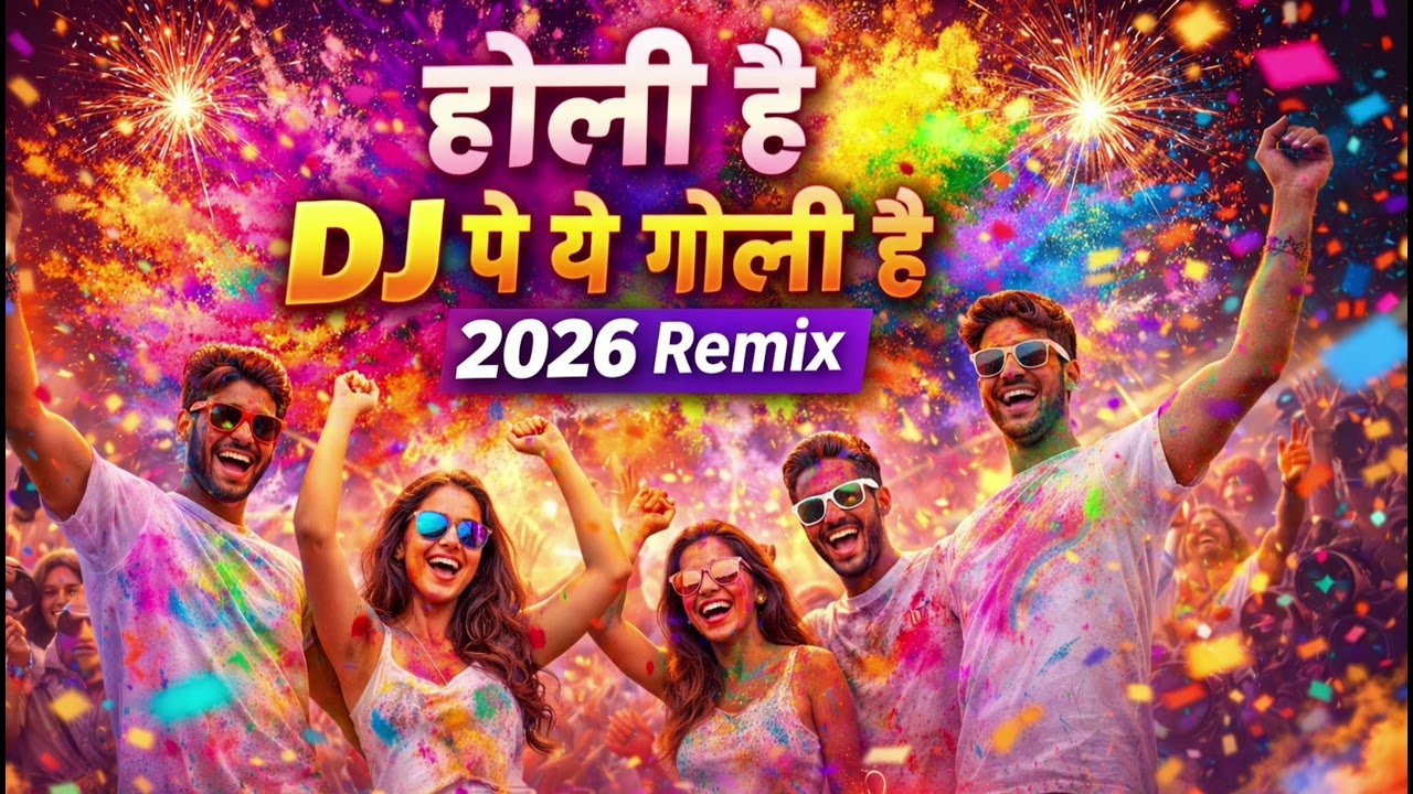 होली है DJ पे ये गोली है 🔥 Holi DJ Remix 2026 | Hard Bass Rap Dhamaka