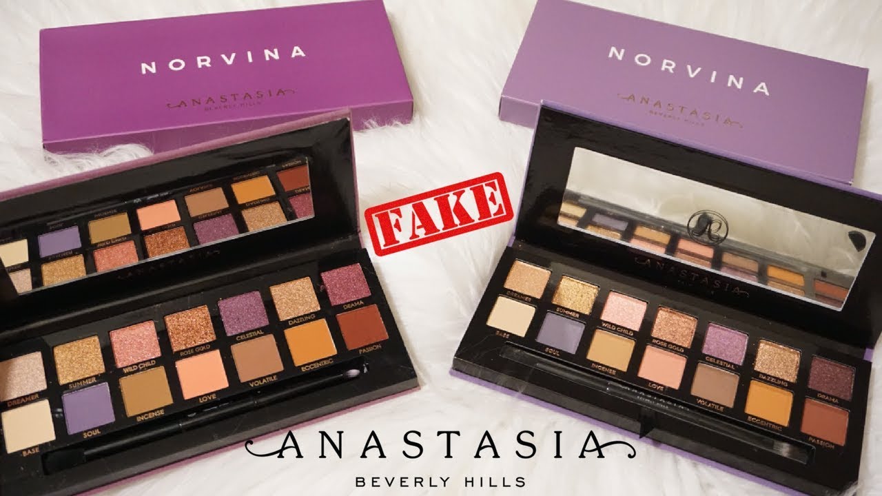 REAL vs FAKE: Anastasia Beverly Hills NORVINA Palette