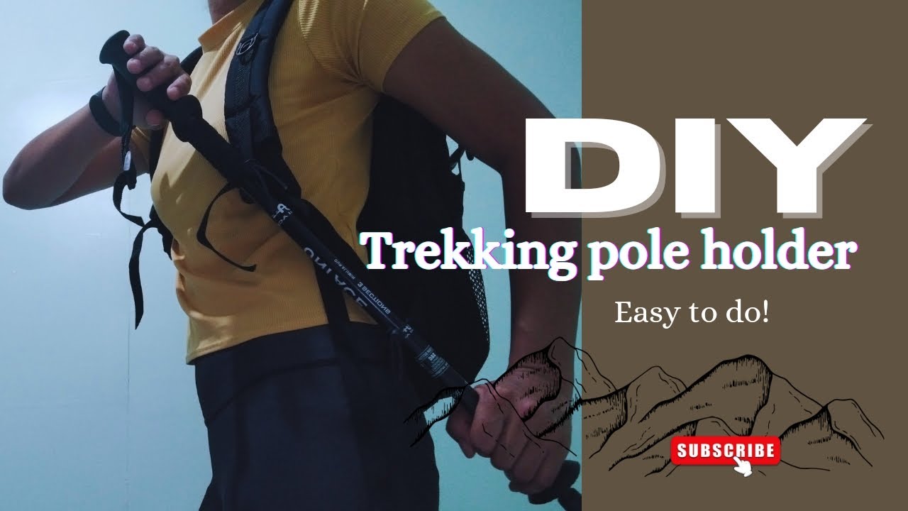 DIY Trekking/Hiking Pole Holder | EASY TO DO! ⛰️🧗