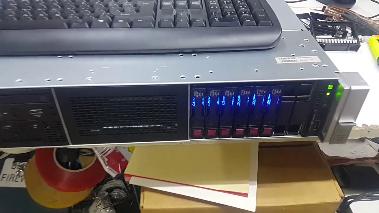 HP DL380 Unboxing, Hard Disk installation, and RAID Configuration
